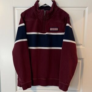 Boy’s Vineyard Vines Crimson Varsity Shep Shirt, Size M